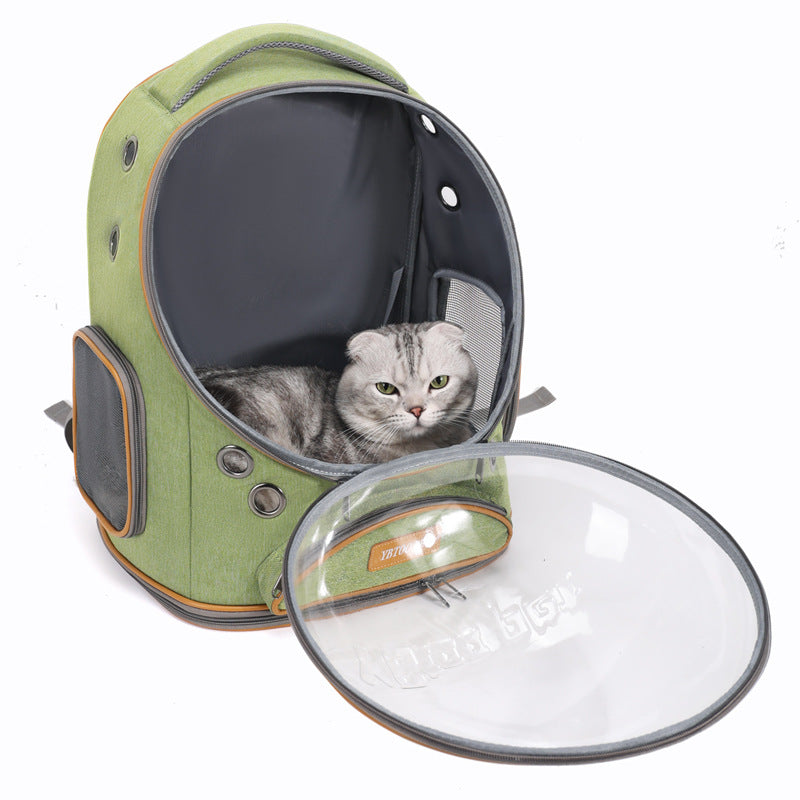 Transparent Large Capacity Portable Pet Backpack Carrier Bag
