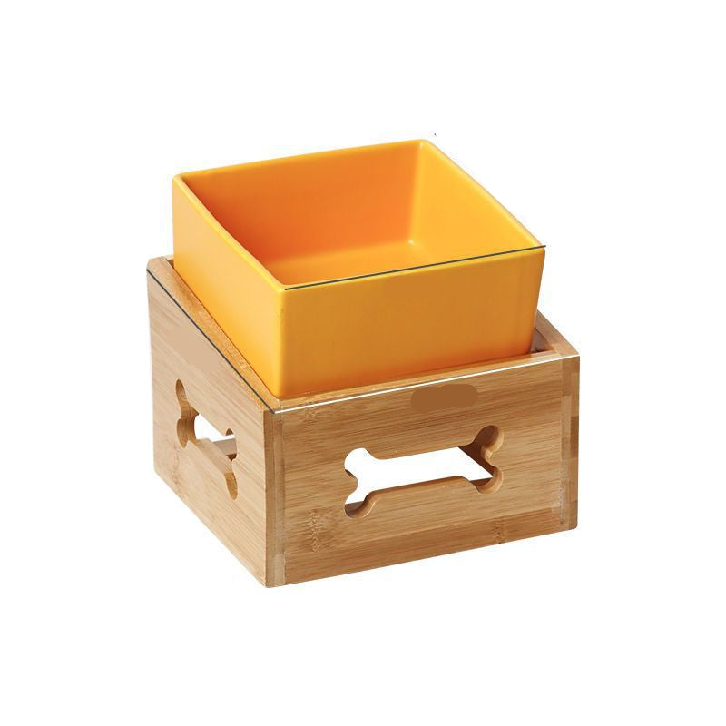 Large Capacity High Stand Ceramic Pet Bowl