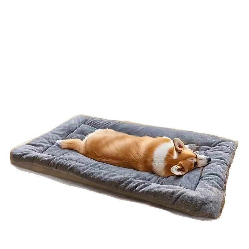 Winter Fleece Large Dog Kennel Bed Mat