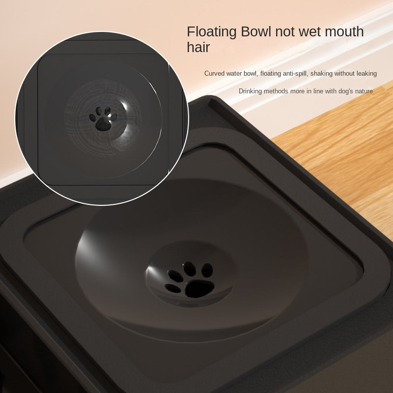 Adjustable Height Double Stainless Steel Elevated Pet Feeder