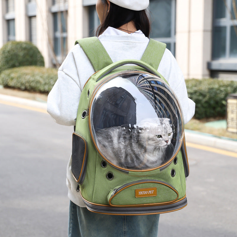 Transparent Large Capacity Portable Pet Backpack Carrier Bag
