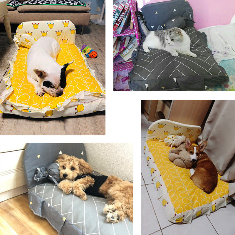 Arctic Velvet Pet Cave Nest Bed With Pillow And Pad