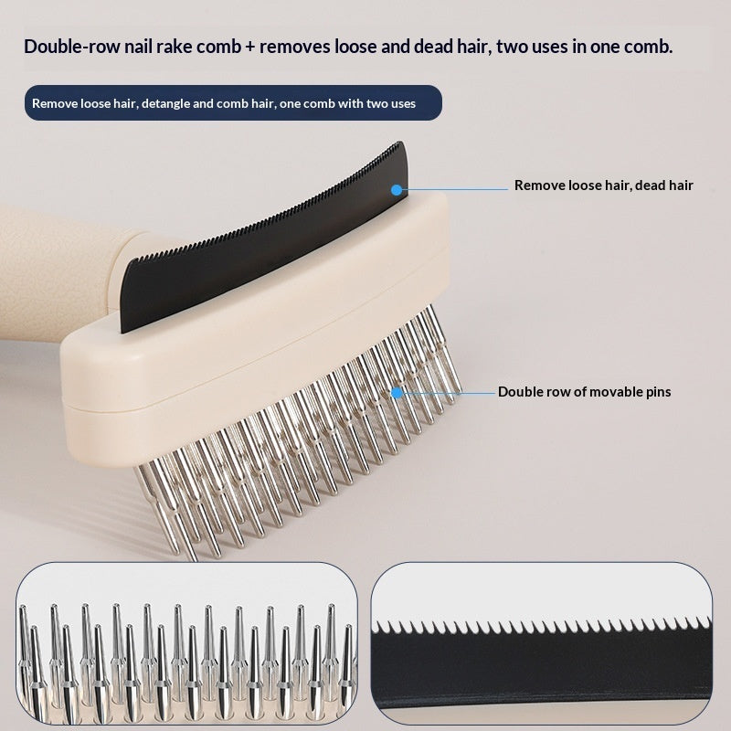 Pet Grooming Brush Hair Removal And Detangling