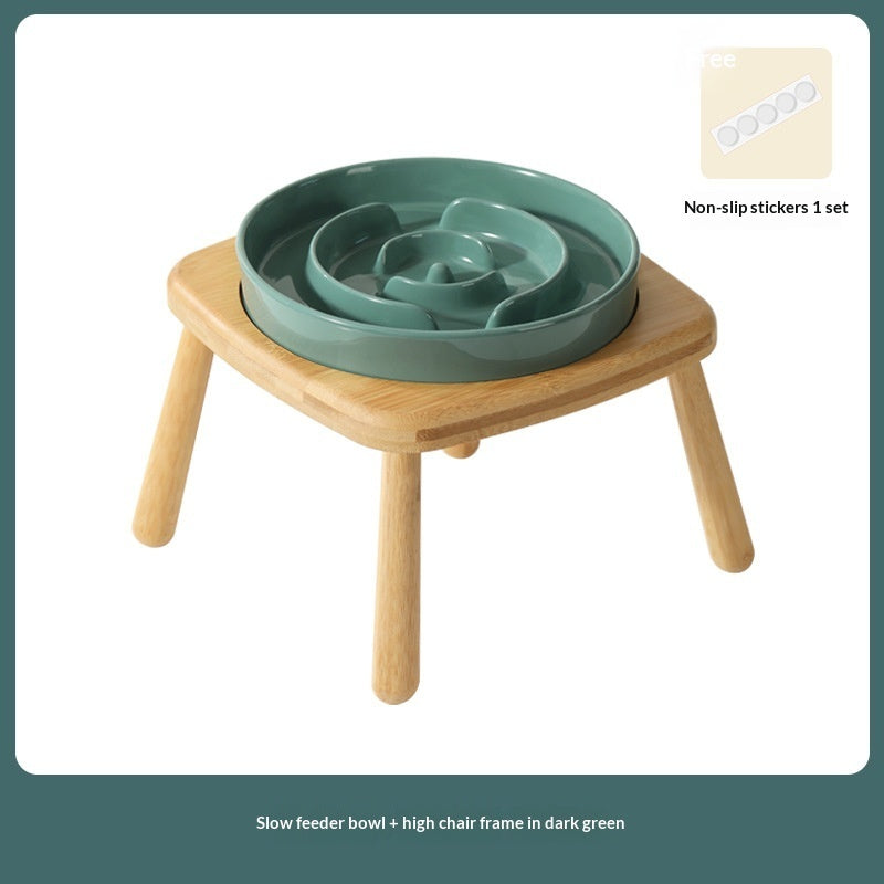 Ceramic Slow Feeding Anti Choke Pet Feeder Bowl