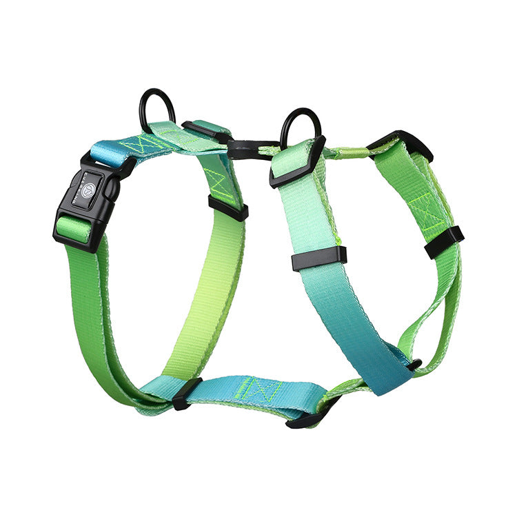 Gradient Color Pet Chest Strap Harness For Control