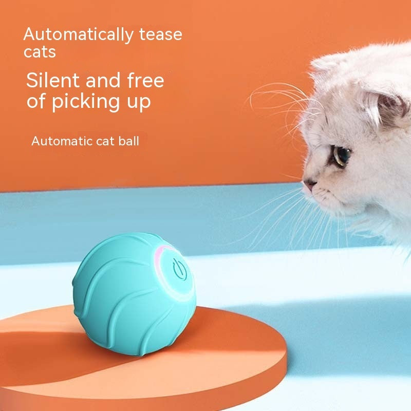 Smart Automatic Rolling Ball Pet Toy With USB Charging