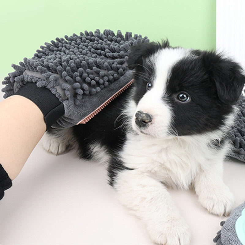 Pet 2 in 1 Grooming Glove Bath Brush Cleaning Massage Tool