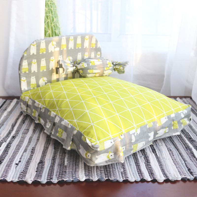 Arctic Velvet Pet Cave Nest Bed With Pillow And Pad