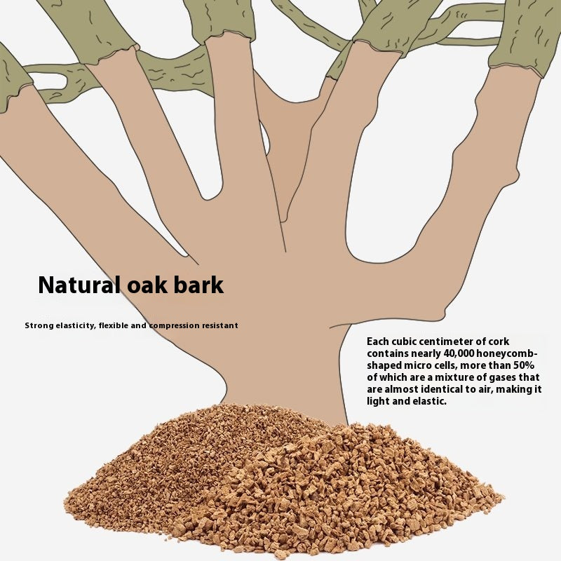 Oak Cork Dust Free Hamster Bedding Cage Landscaping Material