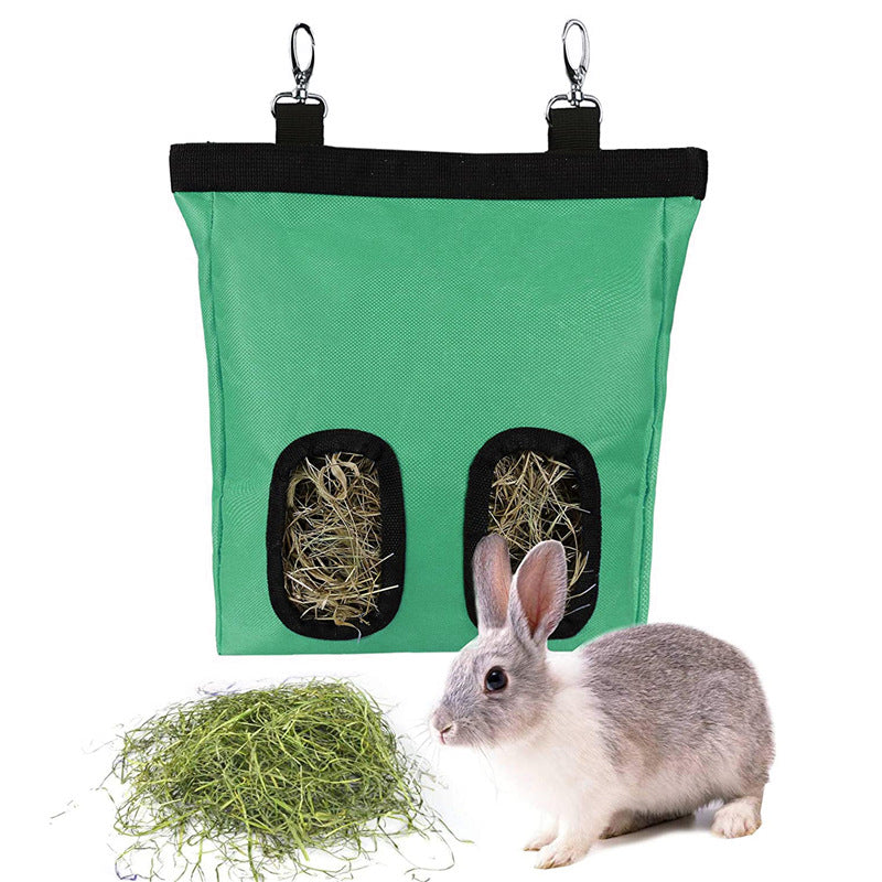 Hanging Rabbit Guinea Pig Hay Feeder Bag
