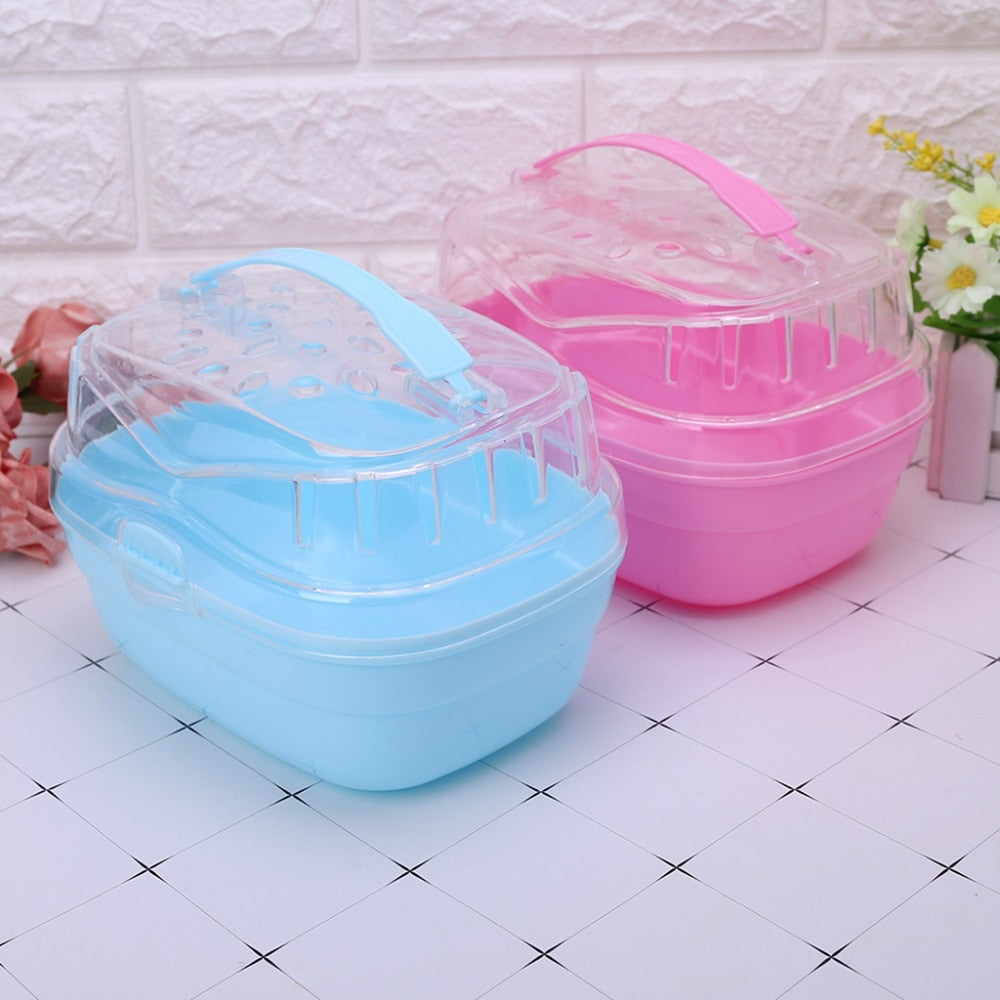Transparent Hamster Cage Small Pet Habitat