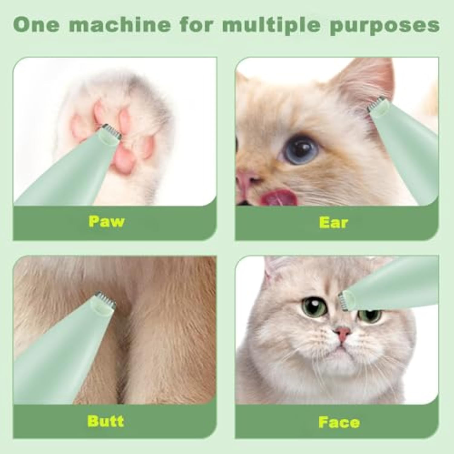 Pet Paw Trimmer Rechargeable Grooming Tool For Sensitive Areas