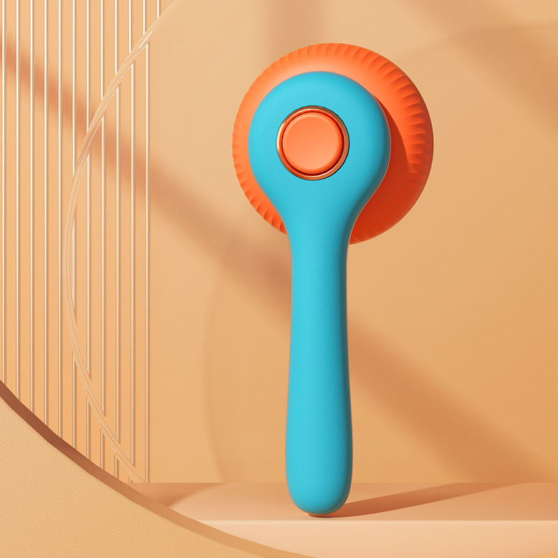 Pet Grooming Brush Self Cleaning Slicker Comb For Fur Removal And Detangling