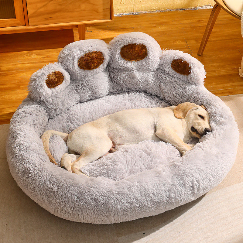 Fleece-Lined Large Dog Sofa Bed Mattress