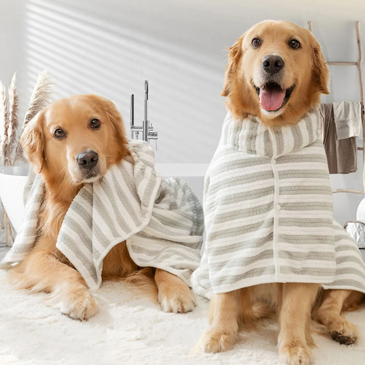 Pet Ultra Absorbent Quick Dry Bath Towel Thick Bathrobe