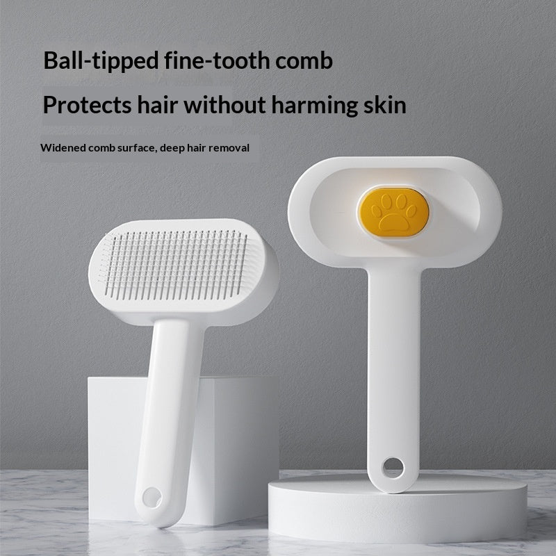 Pet Grooming Brush All In One Massage Comb For Fur Removal And Detangling