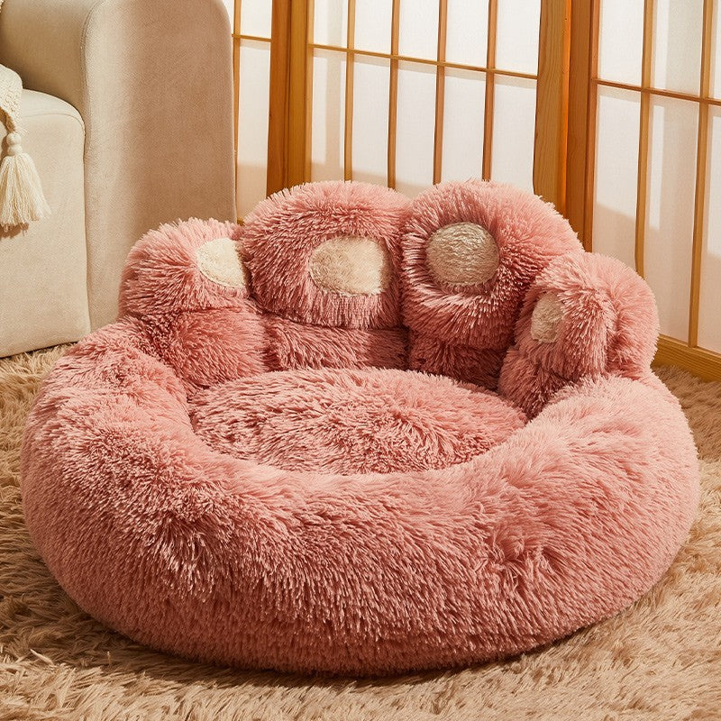 Fleece-Lined Large Dog Sofa Bed Mattress