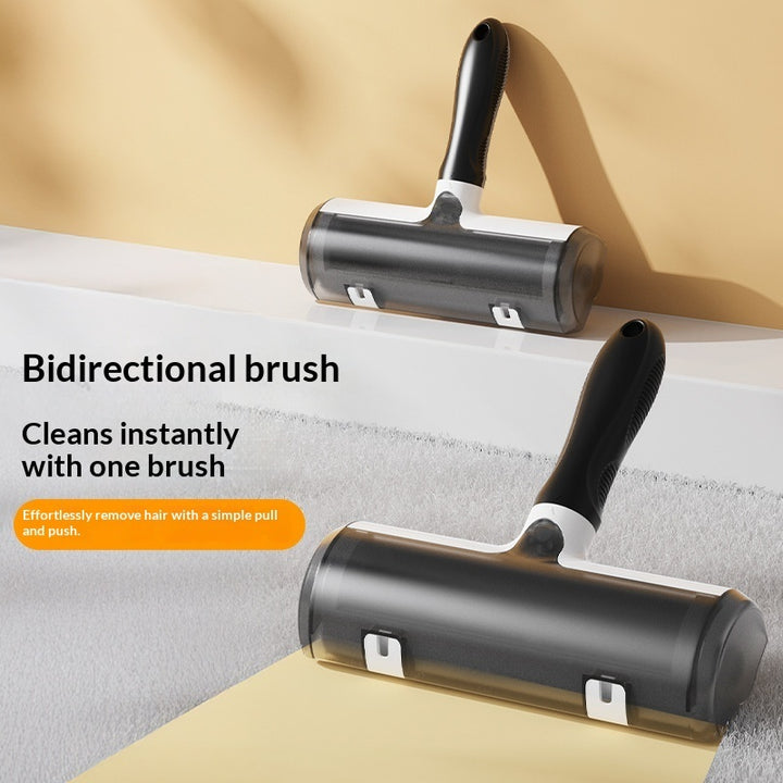 Pet Grooming Brush With Cleaning Roller For Removing Fur
