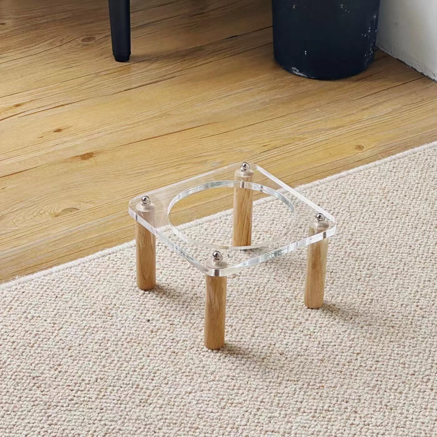 Anti Tumble Elevated Ceramic Double Pet Feeding Bowl