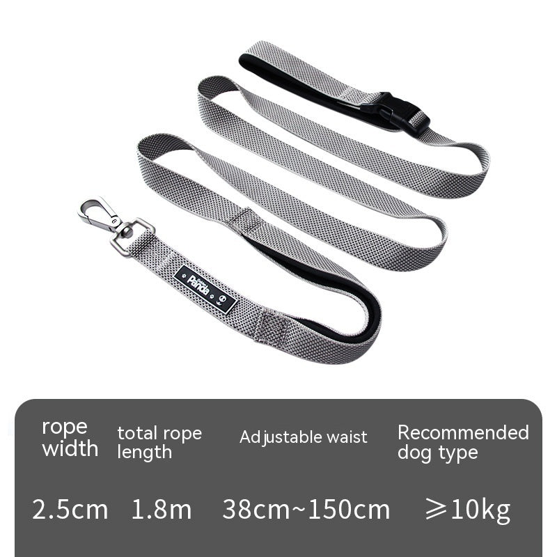 Multi Functional Pet Running Traction Leash For Control