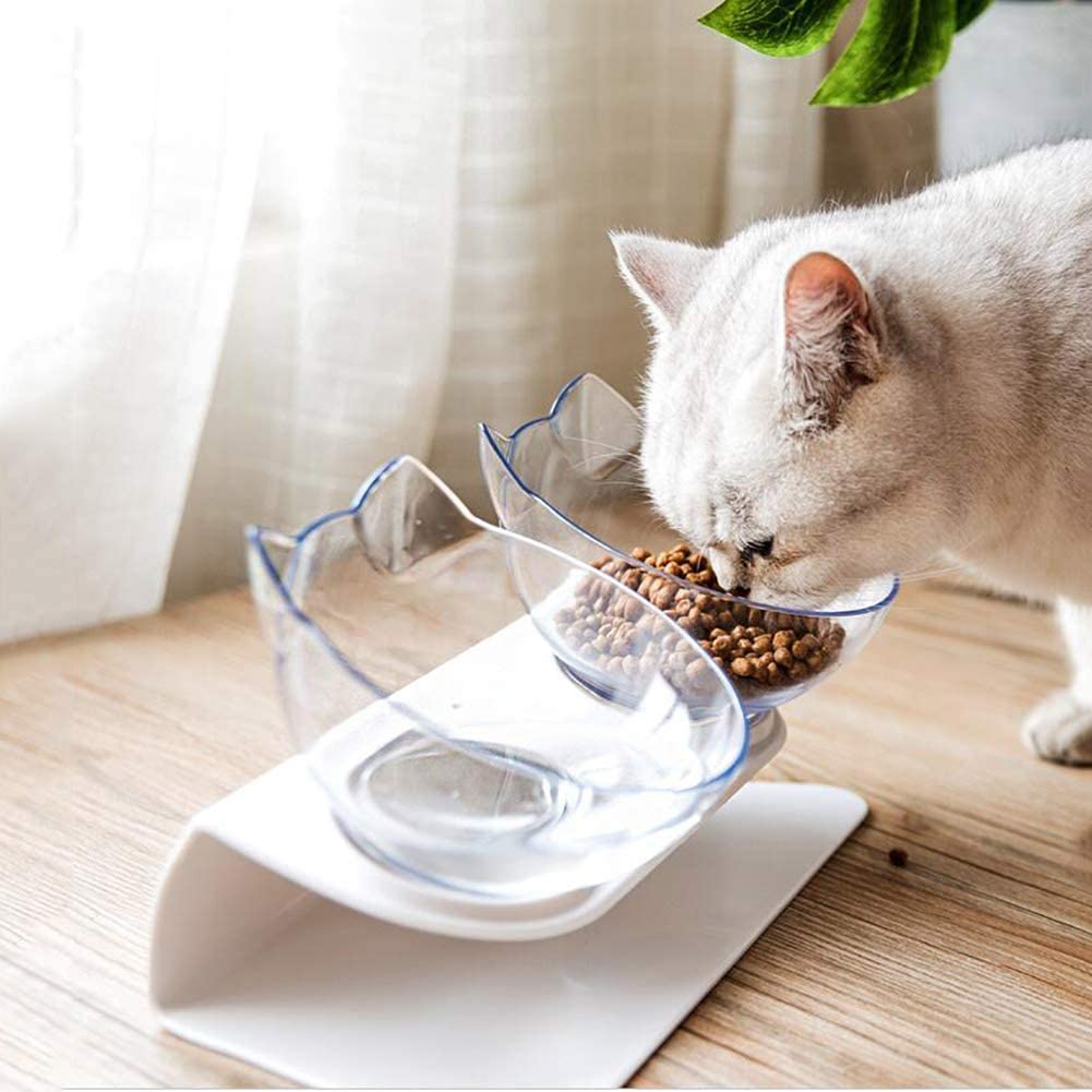 Non Slip Double Raised Pet Feeding Bowl Stand