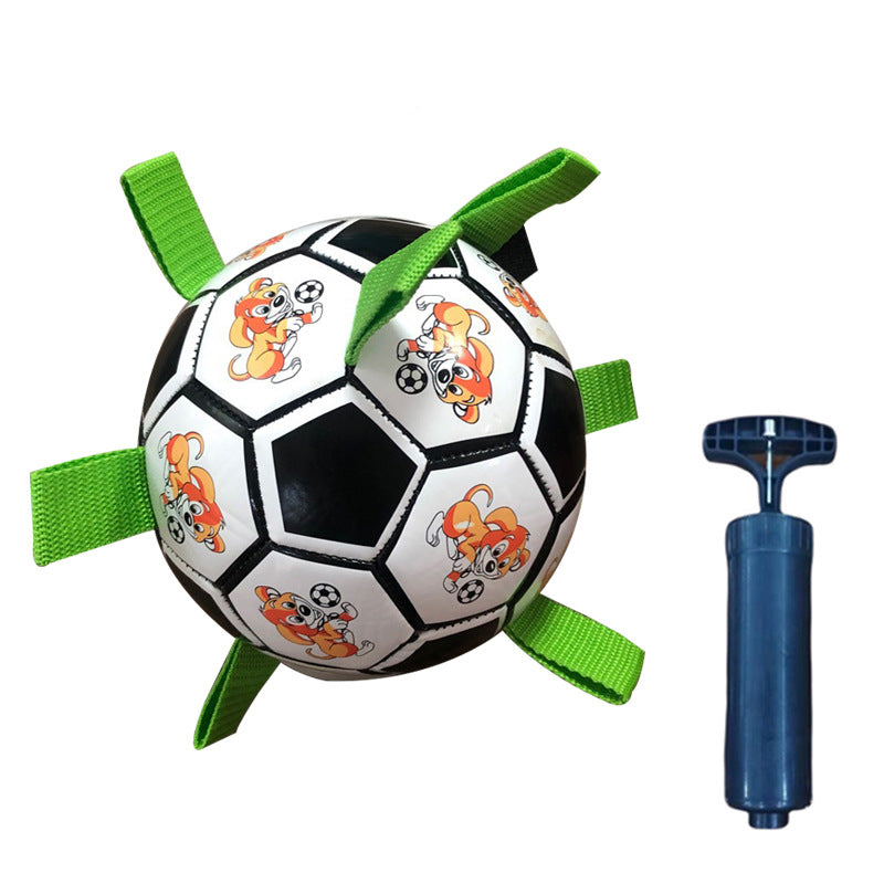 Durable Pet Football Chew Toy For Dental Molar Training