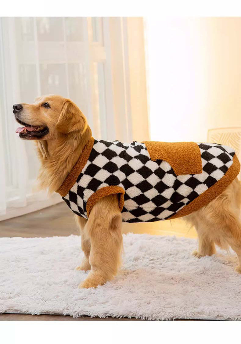 Pet Fluffy Cotton Padded Jacket Vest Winter Clothes