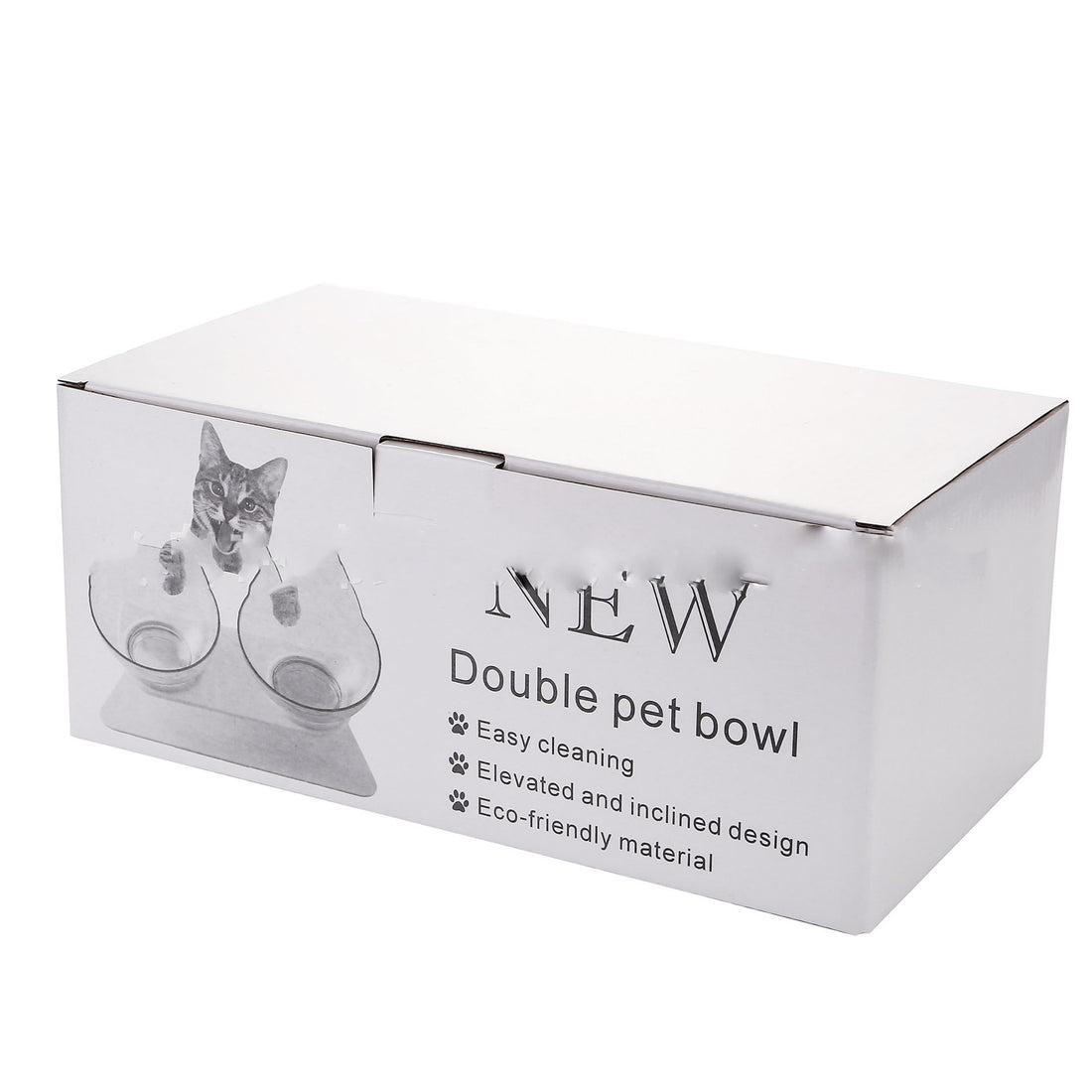 Non Slip Double Raised Pet Feeding Bowl Stand