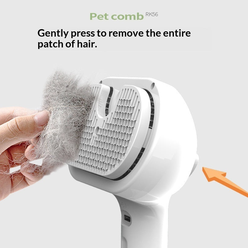 Pet Spray Comb Pin Brush For Fur Removal And Detangling