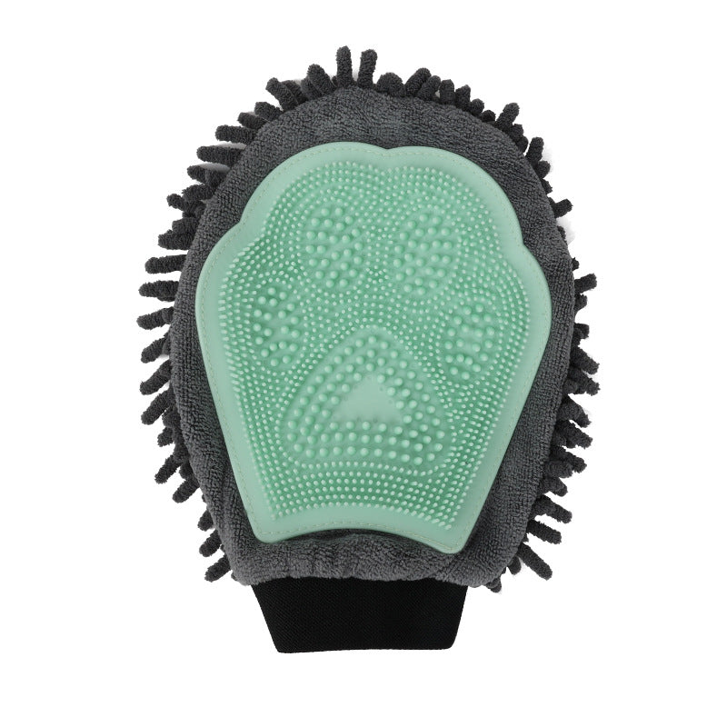 Pet 2 in 1 Grooming Glove Bath Brush Cleaning Massage Tool