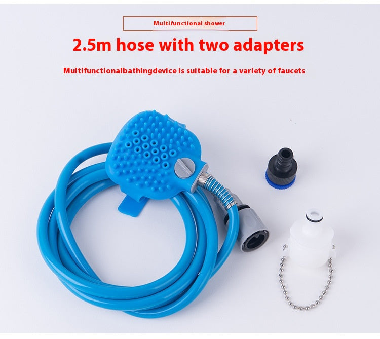 Pet Silicone Bathing Gloves Shower Massage Brush Nozzle Tool