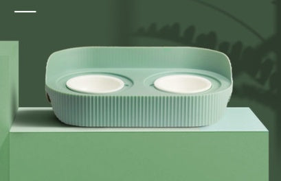 Ceramic Elevated Pet Food Bowl For Cervical Support