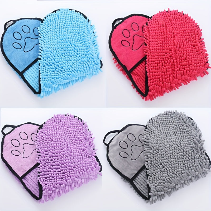 Pet Microfiber Quick Dry Absorbent Bath Towel With Hand Pockets