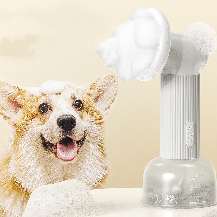 Pet Bubble Bath Machine Shower Gel Grooming Foam Tool