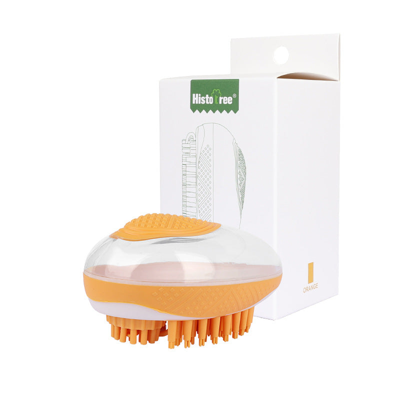 Pet 2 in 1 Silicone Bath Massage Grooming Comb Shower Brush