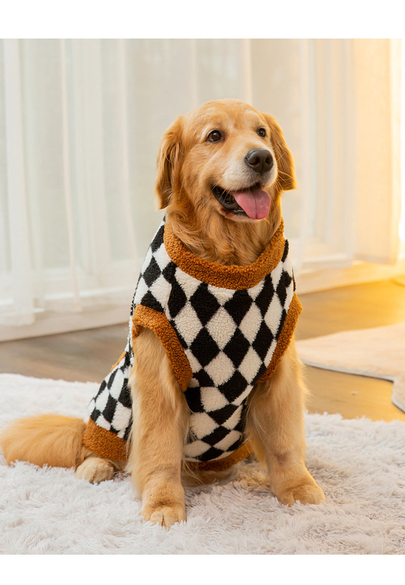 Pet Fluffy Cotton Padded Jacket Vest Winter Clothes