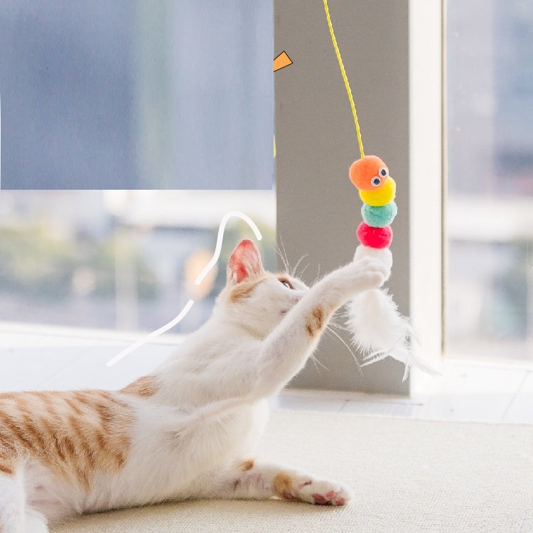 Telescopic Hanging Interactive Pet Toy With Rope Mouse