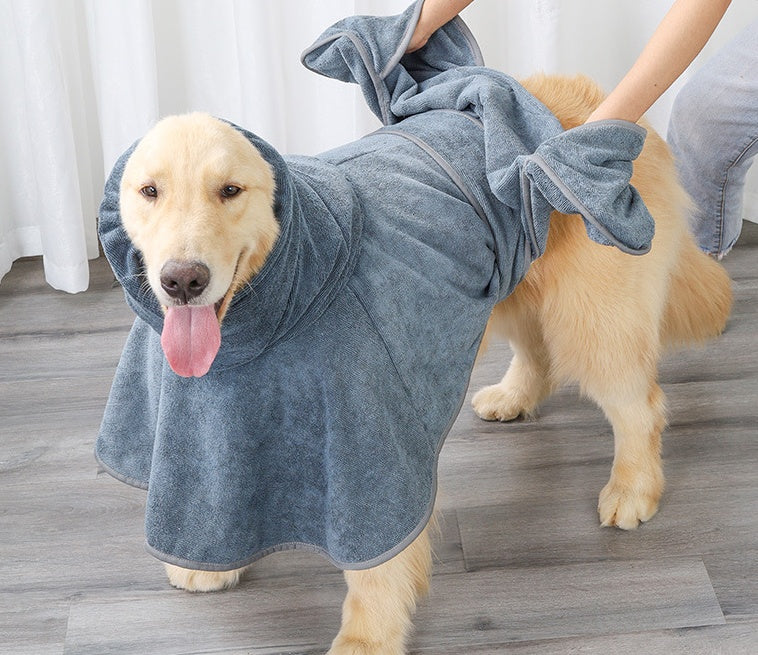Pet Highly Absorbent Cotton Bathrobe Drying Towel