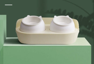 Ceramic Elevated Pet Food Bowl For Cervical Support