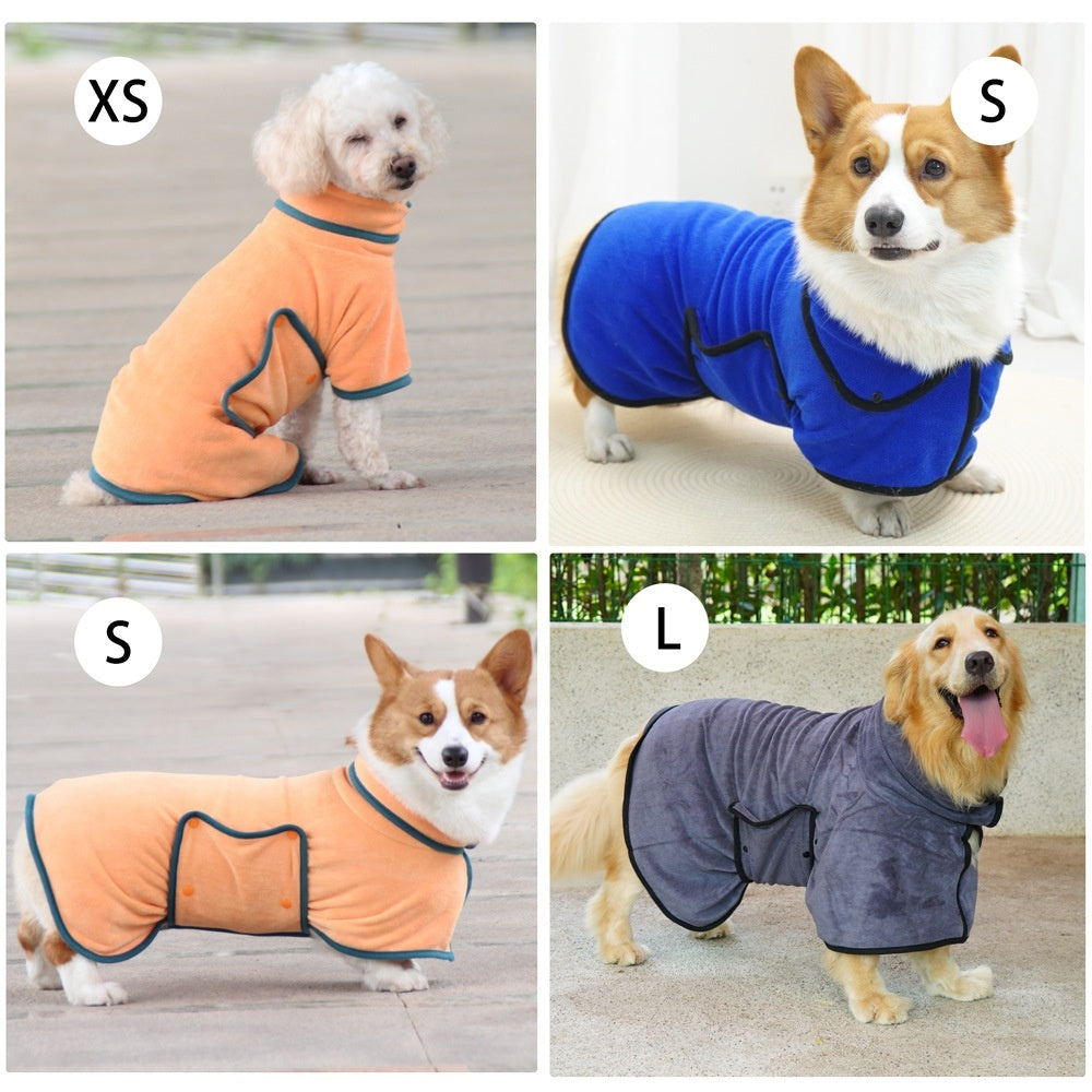 Pet Quick Dry Ultra Soft Microfiber Absorbent Towel Clothing