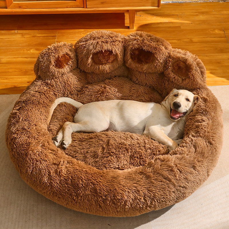 Fleece-Lined Large Dog Sofa Bed Mattress
