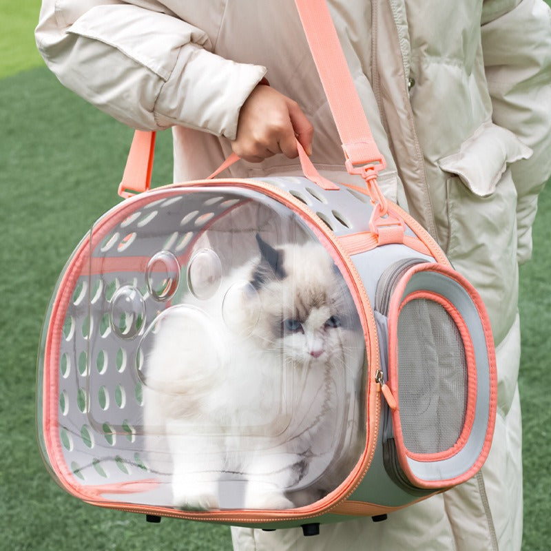 Pet Transparent Space Capsule Backpack Carrier Bag