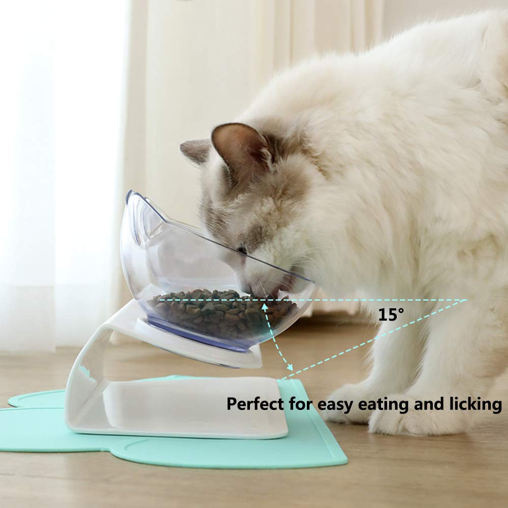 Non Slip Double Raised Pet Feeding Bowl Stand