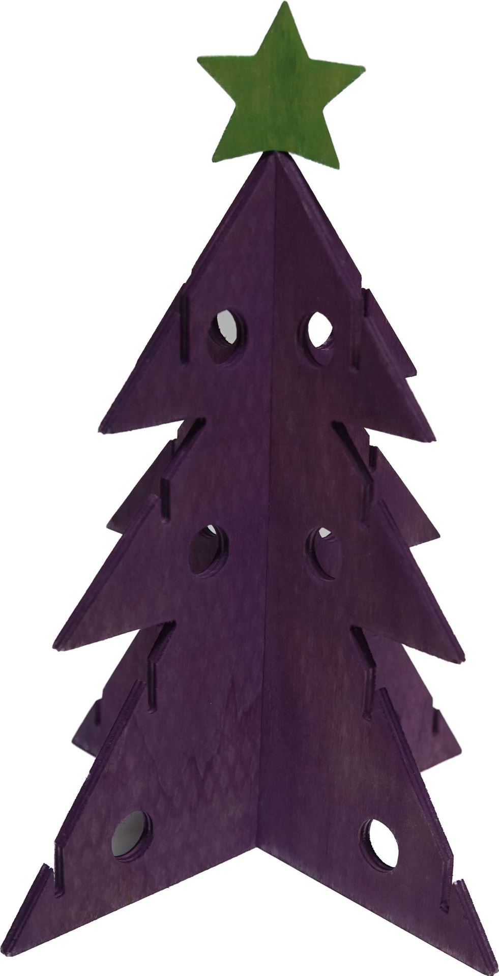 Wooden Christmas Tree Rabbit Feeder Vegetable Rack Toy