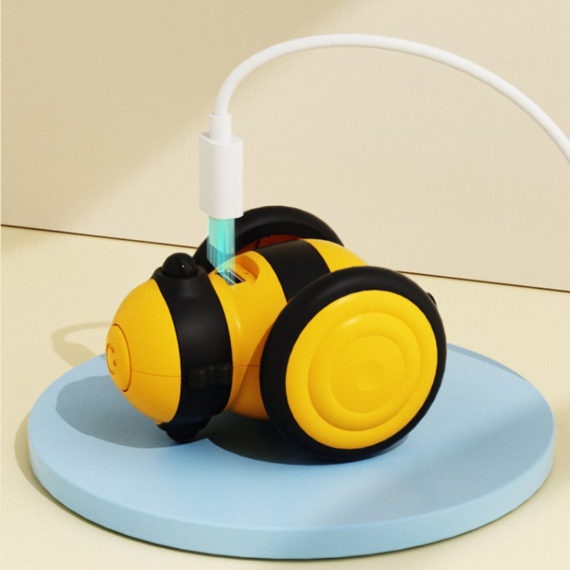 Electric Cute Bee Moving Interactive Pet Teaser Toy