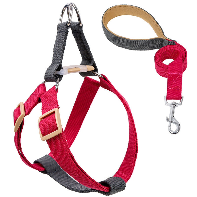 Color Pet Drawstring Vest Style Leash Harness For Control