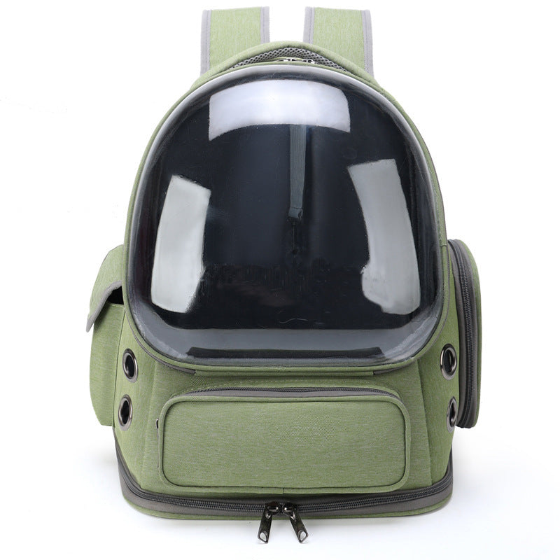 Transparent Space Capsule Portable Pet Backpack Carrier Diaper Bag