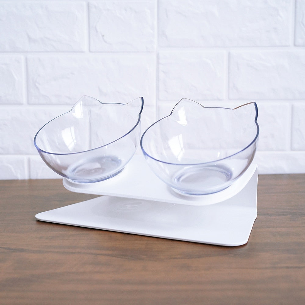 Non Slip Double Raised Pet Feeding Bowl Stand