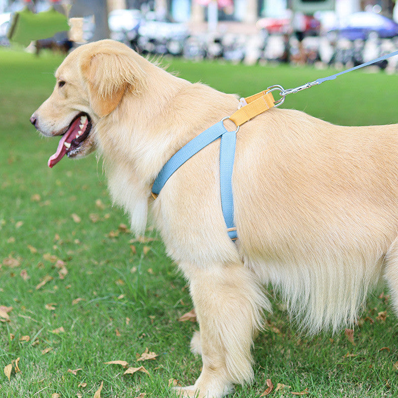 Color Pet Drawstring Vest Style Leash Harness For Control