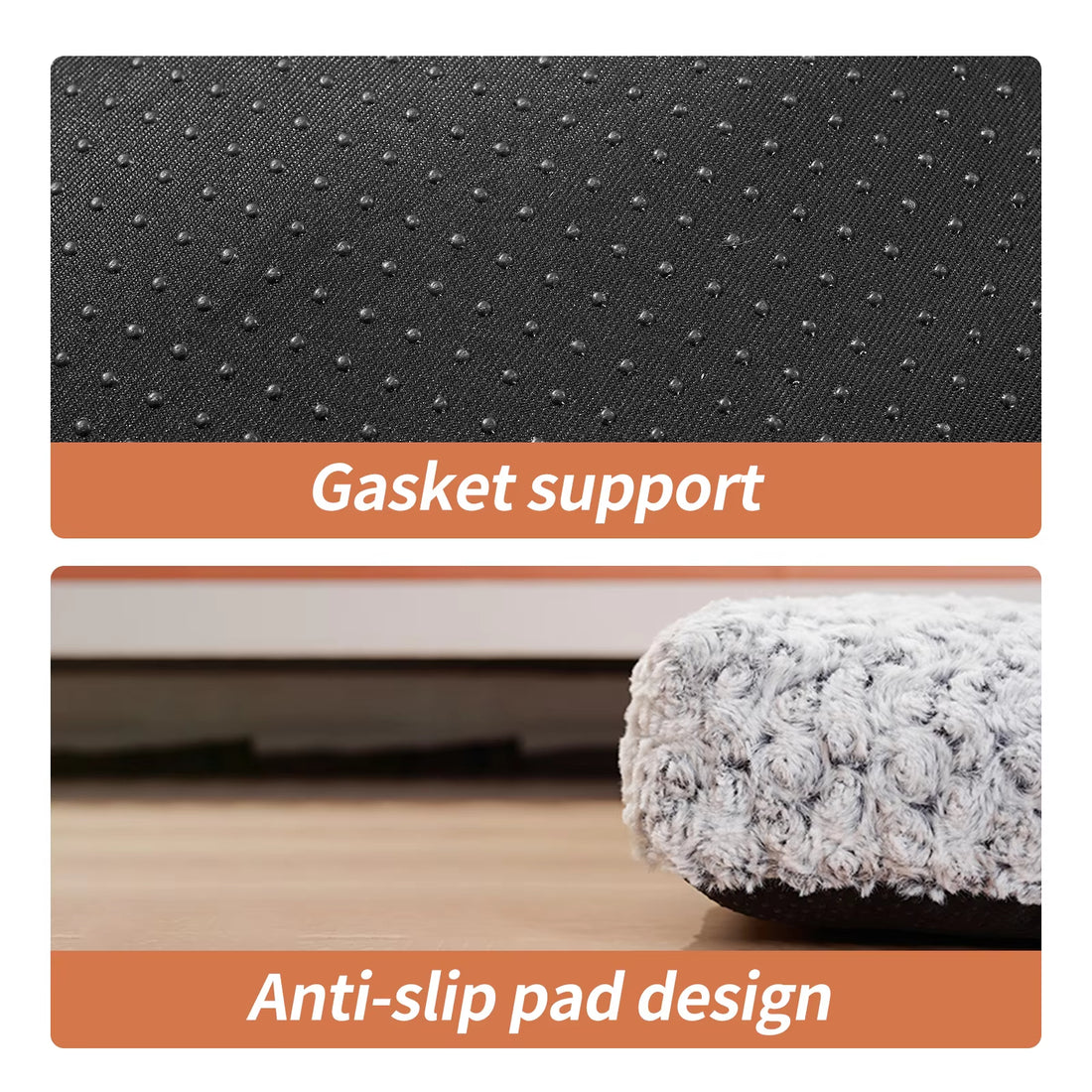 Washable Plush Anti-Slip Dog Bed Mat